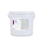 A white plastic container with two handles, labeled "Dr. Schumacher DESCO CLEANER" from Dr. Schumacher GmbH, is a surface cleaner that contains instructions, warnings, and hazard symbols on the front label and promises streak-free results.