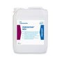 White 5-liter plastic container "Dr. Schumacher PERFEKTAN® NEU" by Dr. Schumacher GmbH with multilingual text, blue label, and white screw cap - ideal for hygienic environments and effective surface disinfection.