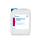 A white 10-liter plastic container with a blue lid and the inscription "Dr. Schumacher THERMOSHIELD® XTREME" (by Dr. Schumacher GmbH), with German product information and a symbol for automatic processing - ideal for industrial surface coating and surface protection.