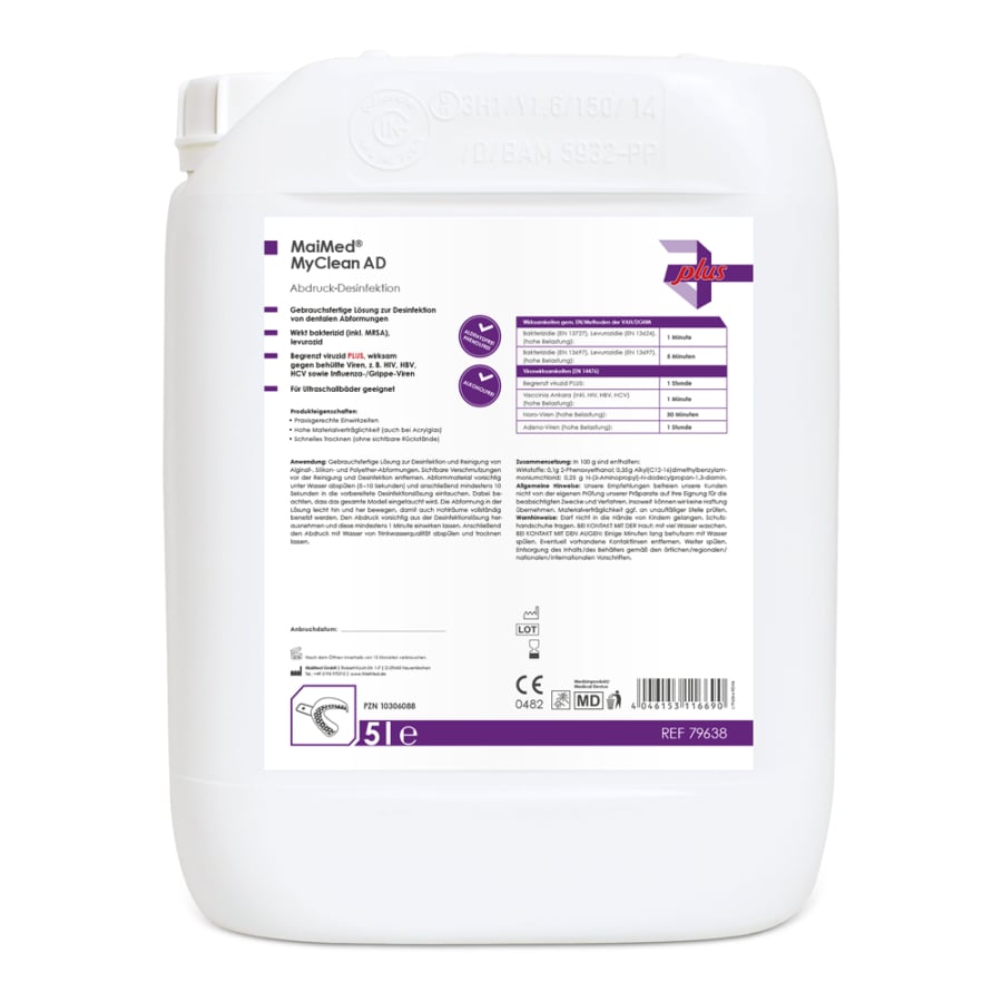 MaiMed MyClean AD, impression disinfection & cleaning 5l/can, 1 piece | Canister (5 l)