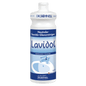 A white and blue 1-liter bottle of Dr. Schnell LAVIDOL sanitary cleaner from DR.SCHNELL GmbH & Co. KGaA is provided with German text and an image of a sink and a faucet, and contains concentrated neutral sanitary cleaner.