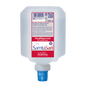 The 1,000 ml Dr. Schnell SAMTASAN dispenser bottle from DR.SCHNELL GmbH & Co. KGaA features a red-white German label, a blue nozzle, and is ideal for professional cleaning and use with cleaning tools.