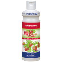 Dr. Schnell MILI Strawberry Fragrance Concentrate (200 ml) by DR.SCHNELL GmbH & Co. KGaA is a highly concentrated fragrance for room freshness, offering effective odor neutralization with a pleasant strawberry scent in a handy bottle.