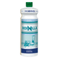 A white 1-liter bottle of Dr. Schnell HORNILLA from DR.SCHNELL GmbH & Co. KGaA, with a green cap, blue and blue-green label with images of cleaning equipment, developed for powerful professional cleaning.
