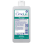 A 500 ml Dr. Schnell CIMOLIN dispenser bottle skin cleansing from DR.SCHNELL GmbH & Co. KGaA stands upright, has a predominantly white label with blue-green accents, a QR code, and a blue cap.