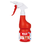 A red Dr. Schnell hand sprayer empty 600 ml from DR.SCHNELL GmbH & Co. KGaA with a blue-white-red German label for use as a cleaning agent.