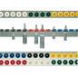 Varioflex Aluminum Ampoule Rack, Single-Row, for 48 Ampoules