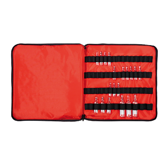 SÖHNGEN® Empty Ampoule Case, Red, 55 Ampoules