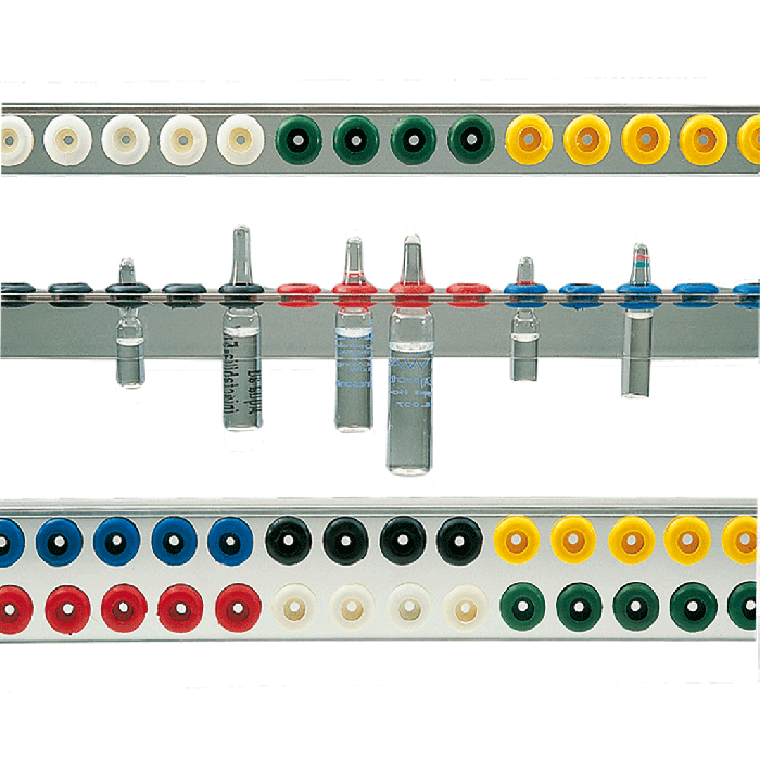 Varioflex Aluminum Ampoule Rack, Two-Row, for 96 Ampoules