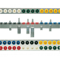 Varioflex Aluminum Ampoule Rack, Two-Row, for 96 Ampoules