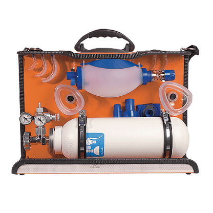 O2-Plus Ventilation Module with a 5-liter oxygen cylinder
