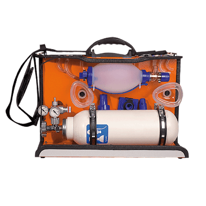 O2-Plus Ventilation Module with a 5-liter oxygen cylinder