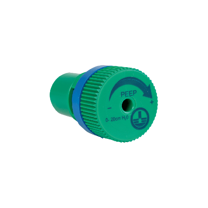PEEP valve (0–20 cm)