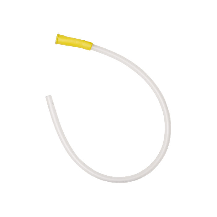 CH 20 Yellow Coiled Suction Catheter