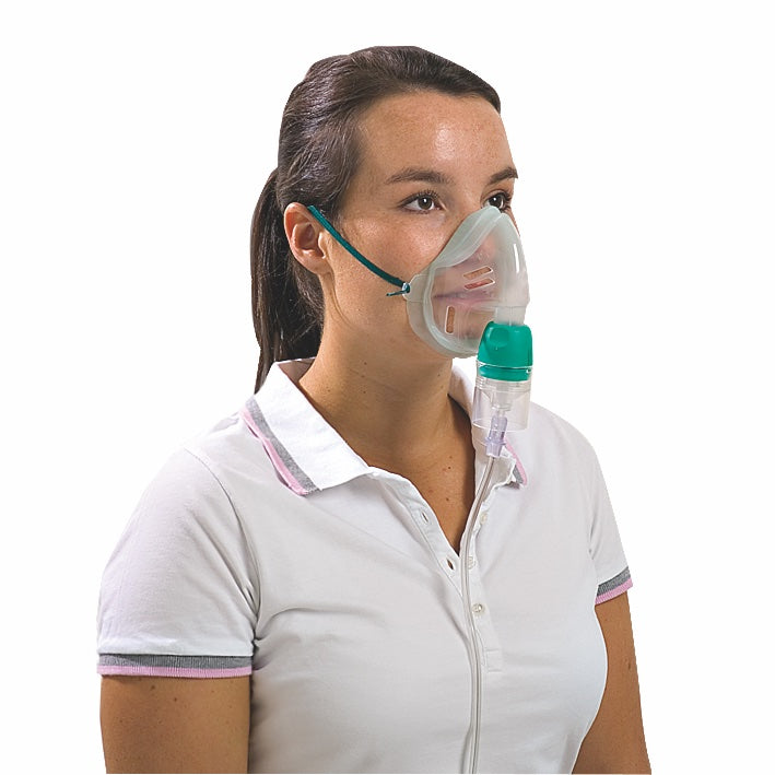 O2 breathing mask with humidifier and scale—2.10 m