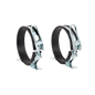 Pair of bottle clamps for a 2.0-liter O2 cylinder