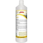 A white 1-liter bottle labeled "Arcora Aldes Alcoholic Quick Disinfection For The Food Sector" from Arcora International GmbH is equipped with a German instruction manual, a red "Premium Quality Made in Germany" badge, and warning notices on the label.