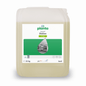 A 25-liter canister made of transparent plastic containing Vamat® Dishwashing Liquid P948 from BUZIL-WERK, an ecological, alkaline liquid glass and dishwashing detergent for commercial machines, with a green/white label and a photo of kitchenware on the front.