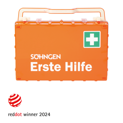 Orange First Aid Kit DYNAMIC-GLOW L, Compliant with DIN 13169