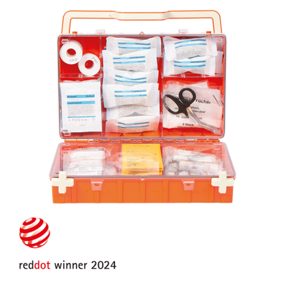 Orange First Aid Kit DYNAMIC-GLOW L, Compliant with DIN 13169