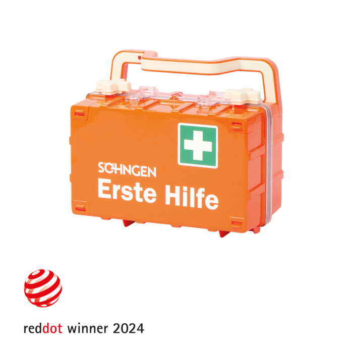 Orange First Aid Kit DYNAMIC-GLOW S, Compliant with DIN 13157