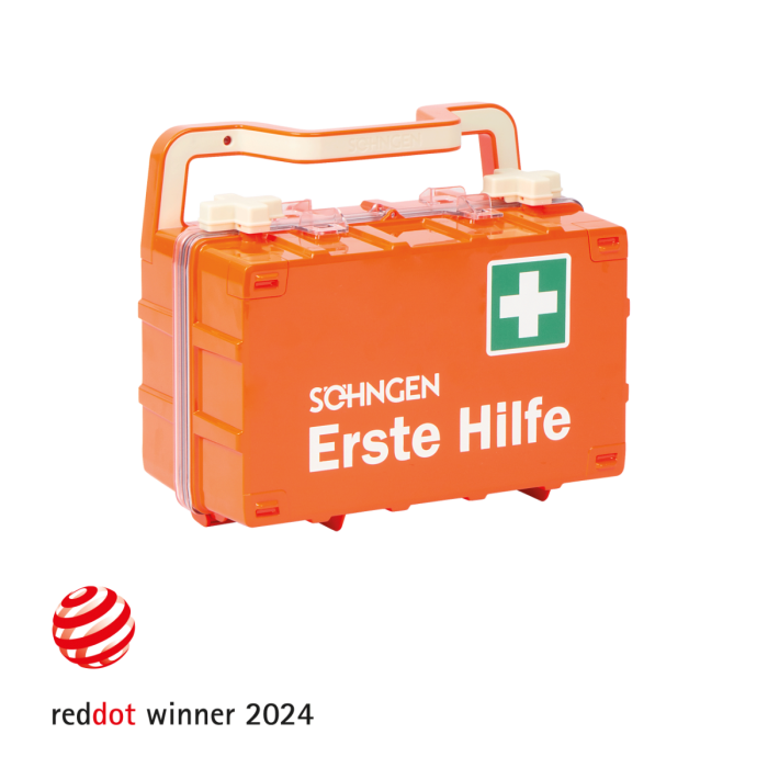 Orange First Aid Kit DYNAMIC-GLOW S, Compliant with DIN 13157