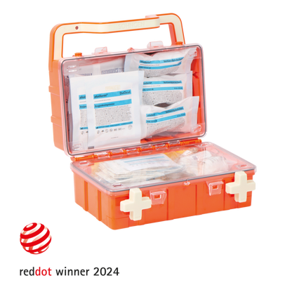 Orange First Aid Kit DYNAMIC-GLOW S, Compliant with DIN 13157