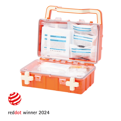 Orange First Aid Kit DYNAMIC-GLOW S, Compliant with DIN 13157