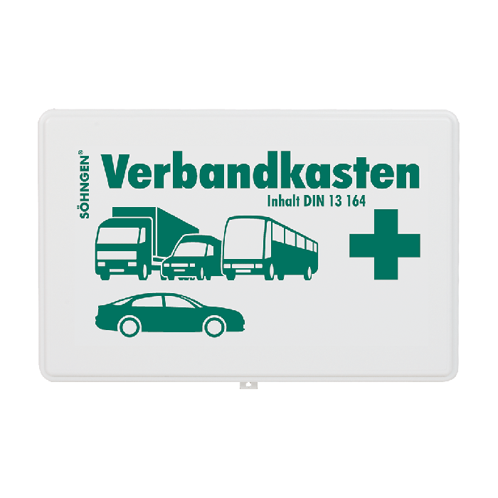 Empty White Plastic Car First Aid Kit