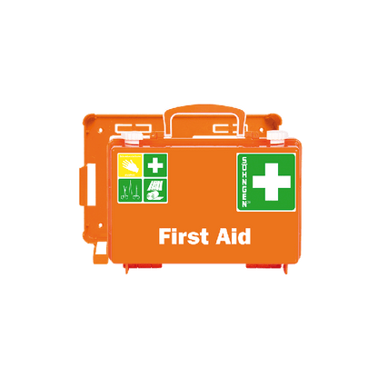 QUICK-CD Standard First Aid Kit, Orange, "First Aid" Print