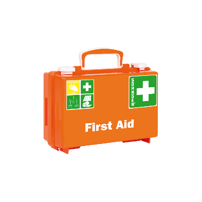 QUICK-CD Standard First Aid Kit, Orange, "First Aid" Print