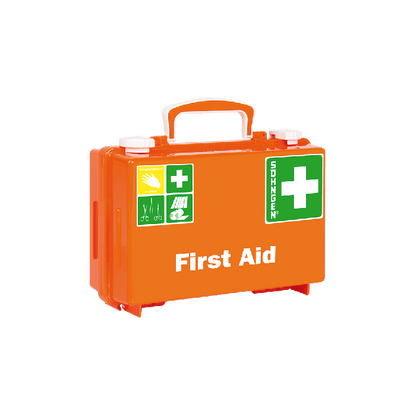 QUICK-CD Standard First Aid Kit, Orange, "First Aid" Print