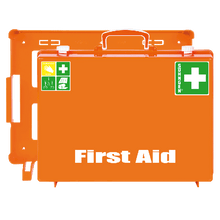 MT-CD First Aid Kit, Empty, Orange, "First Aid" Print