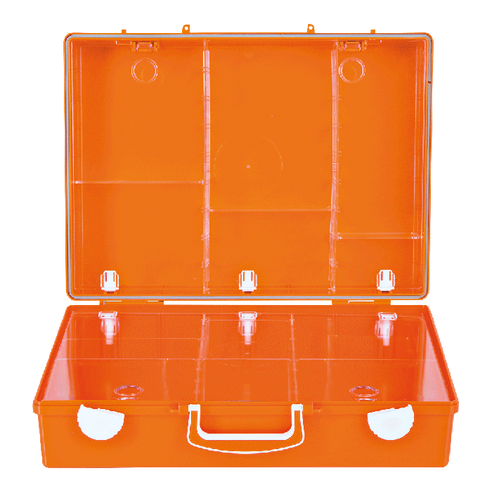 MT-CD First Aid Kit, Empty, Orange, "First Aid" Print