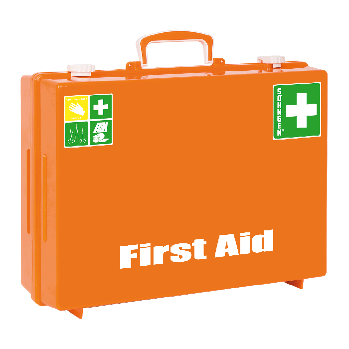 MT-CD First Aid Kit, Empty, Orange, "First Aid" Print