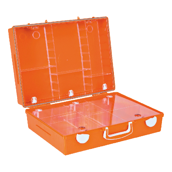 MT-CD First Aid Kit, Empty, Orange, "First Aid" Print