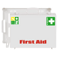MT-CD First Aid Kit, Empty, White, Printed "First Aid"