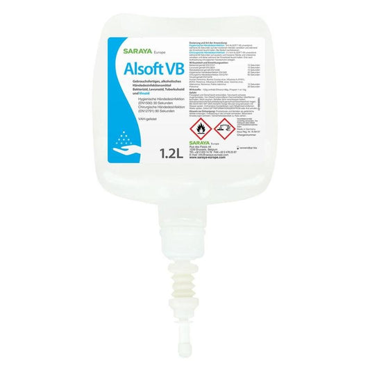 Saraya Alsoft VB hand disinfection