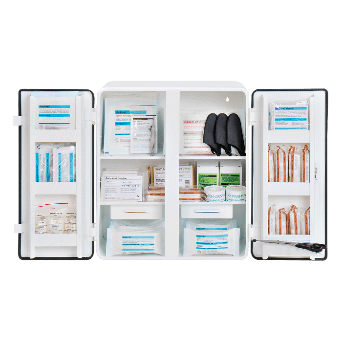 ROM First Aid Cabinet with Contents Compliant with ÖNORM Z 1020 2