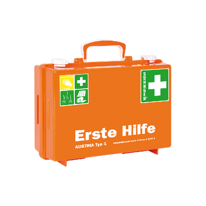SN-CD First Aid Kit, Orange, with Contents Compliant with ÖNORM Z 1020 1