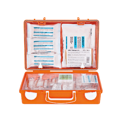 SN-CD First Aid Kit, Orange, with Contents Compliant with ÖNORM Z 1020 1