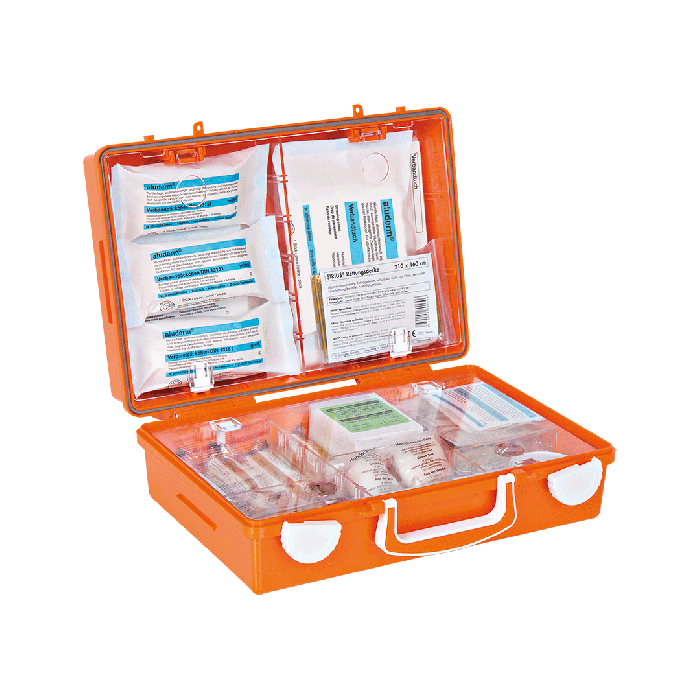 SN-CD First Aid Kit, Orange, with Contents Compliant with ÖNORM Z 1020 1