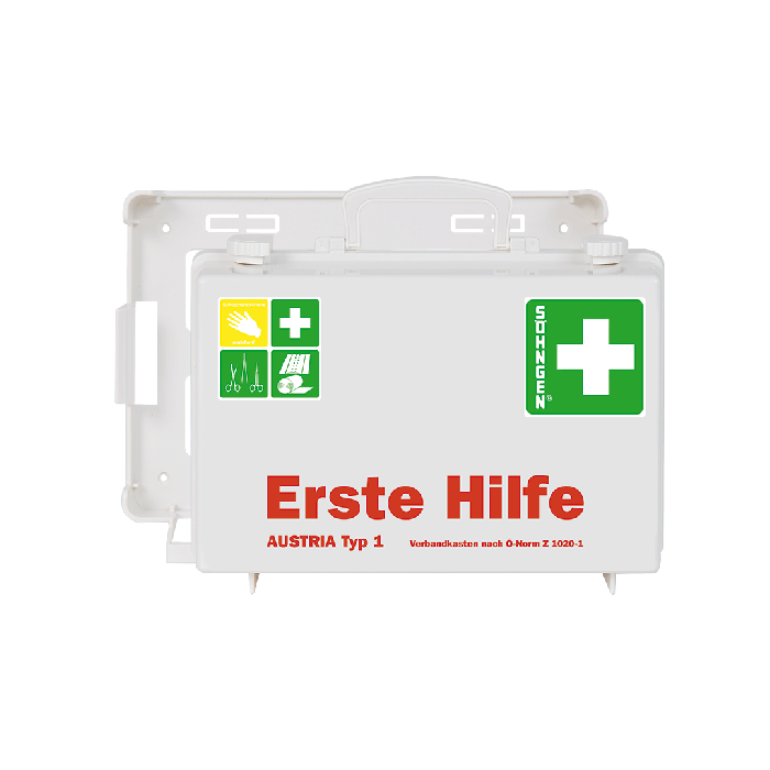 SN-CD First Aid Kit, White, with Contents Compliant with ÖNORM Z 1020 1