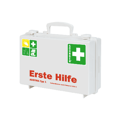 SN-CD First Aid Kit, White, with Contents Compliant with ÖNORM Z 1020 1