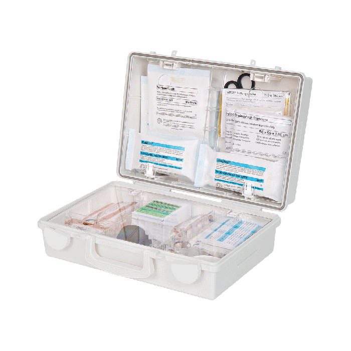 SN-CD First Aid Kit, White, with Contents Compliant with ÖNORM Z 1020 1