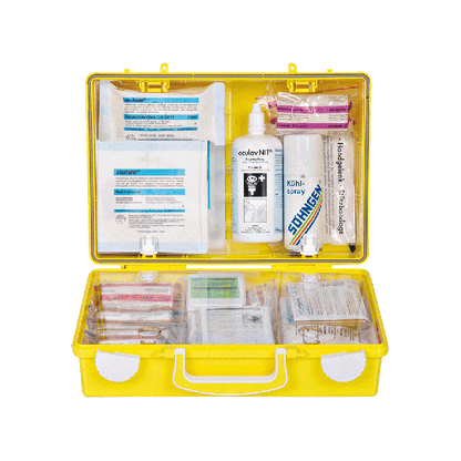 SN-CD Yellow Extra+ First Aid Kit with contents compliant with ÖNORM Z 1020 1 plus add-ons