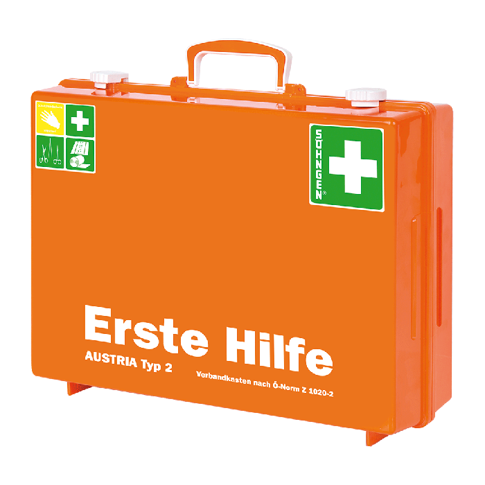 MT-CD First Aid Kit, Orange, with Contents Compliant with ÖNORM Z 1020 2