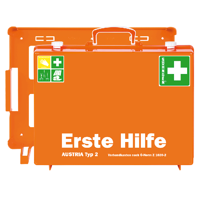 MT-CD First Aid Kit, Orange, with Contents Compliant with ÖNORM Z 1020 2