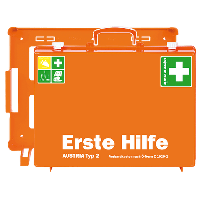 MT-CD First Aid Kit, Orange, with Contents Compliant with ÖNORM Z 1020 2