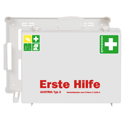 MT-CD First Aid Kit, White, with Contents Compliant with ÖNORM Z 1020 2
